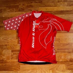 Women’s Size 3XL Cycle Jersey Red And White Cyclexafe Brand New Cycle Jersey